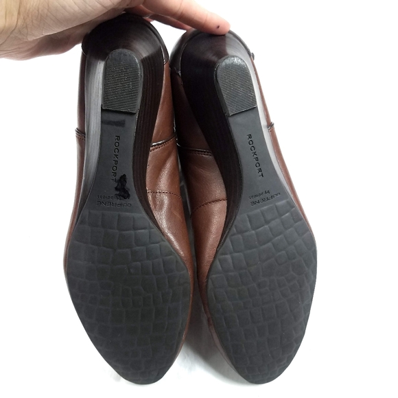 Rockport Alika Wedge Leather Wrap Buckle Boots - Picture 6 of 7